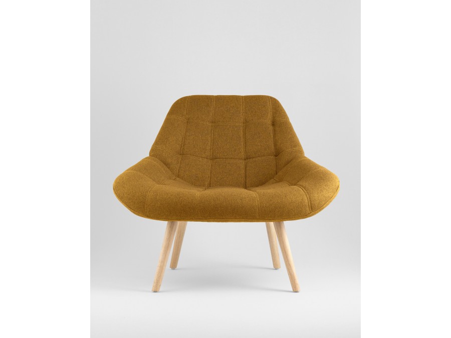 Кресло Олби Квадро горчичный