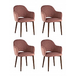 Стул Венера диамант велюр пыльно-розовый 4 шт