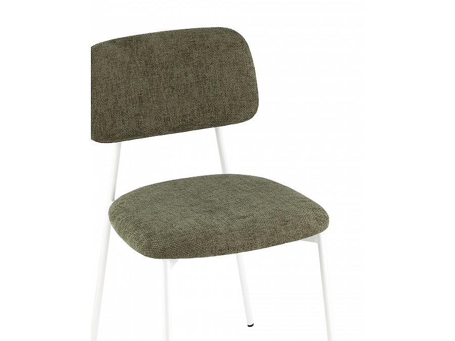 Стул Chao зеленый белые ножки 2 шт.