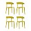 Стул Neo пластик горчичный 4 шт.