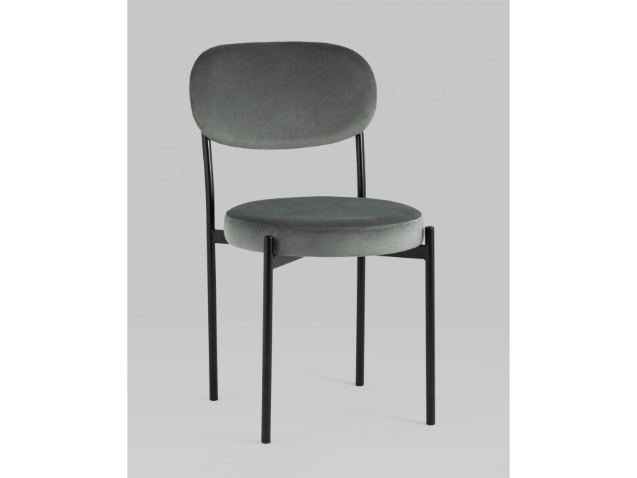 Стул Бриф NEW велюр тёмно-серый 4 шт