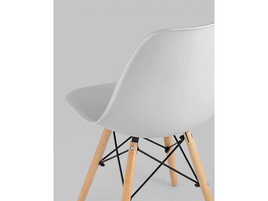 Стул Eames Style DSW светло-серый x4 (разборный каркас)