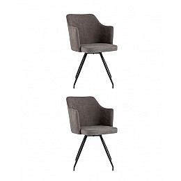 Стул Слинг вращающийся серо-коричневый 2 шт