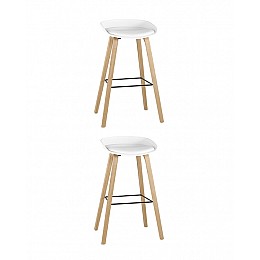 Стул барный LIBRA SOFT БЕЛЫЙ 2 шт