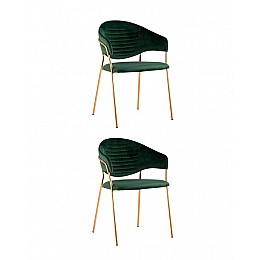 Стул Эвита зеленый 2 шт