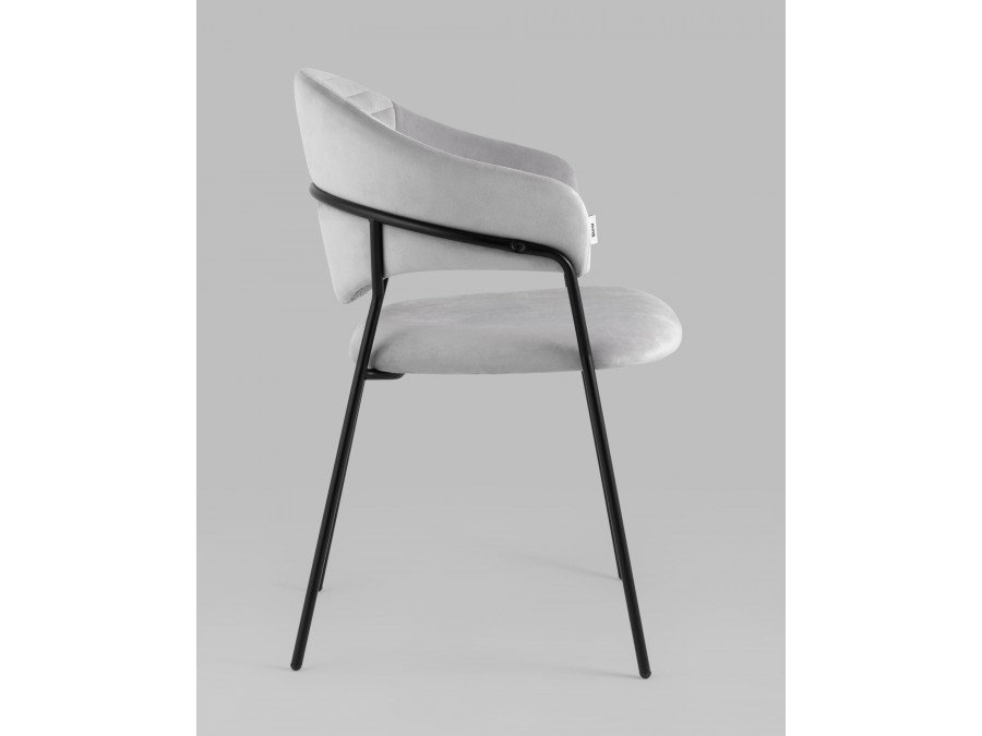 Стул Алексис велюр серый 2 шт