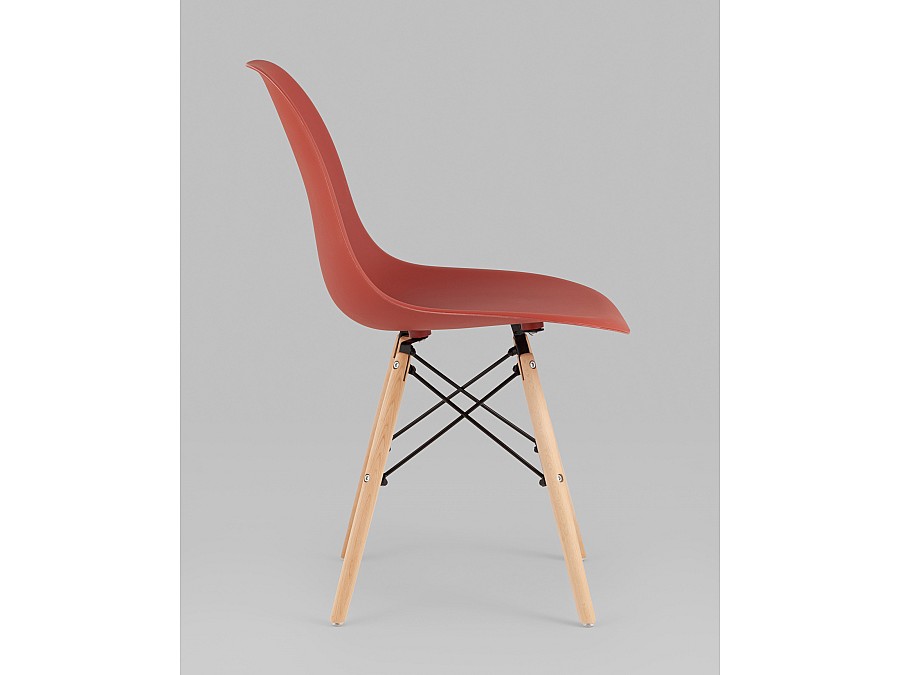 Стул Eames Style DSW терракотовый x4 (разборный каркас)
