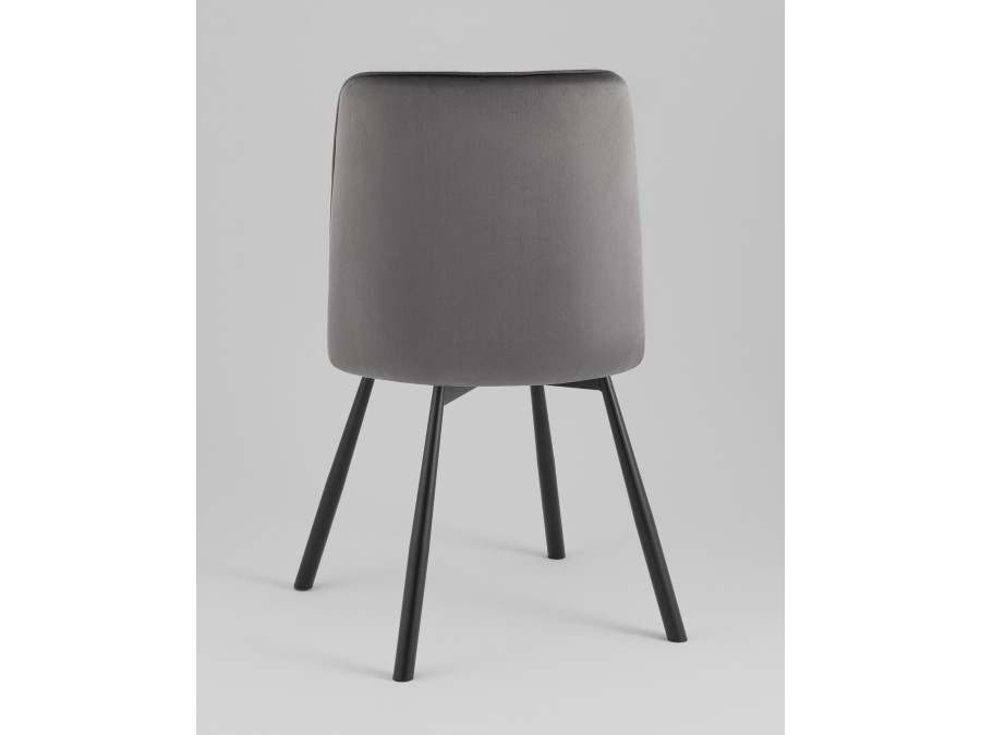 Стул Boun вращающийся велюр темно-серый 2 шт.