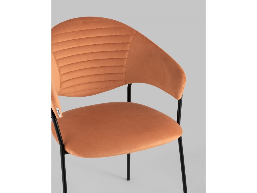 Стул Алексис велюр оранжевый 2 шт