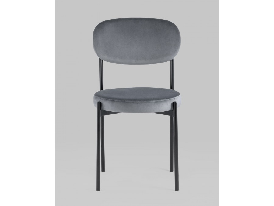 Стул Бриф NEW велюр серый 4 шт