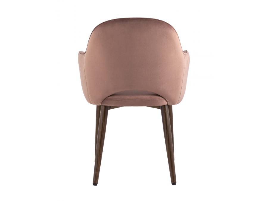 Стул Венера диамант NEW, велюр пыльно-розовый (ножки дерево) NP (набор 2шт)