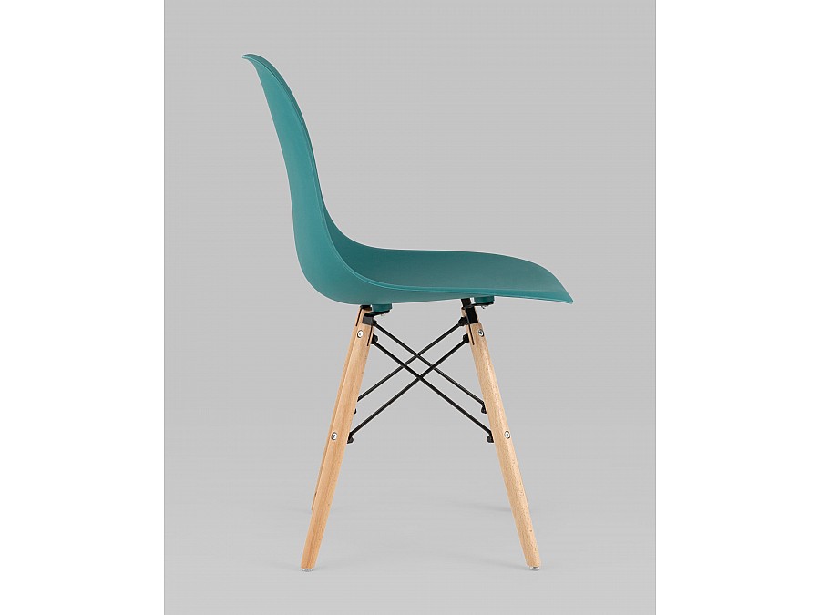 Стул Eames Style DSW темно-бирюзовый x4 (разборный каркас)