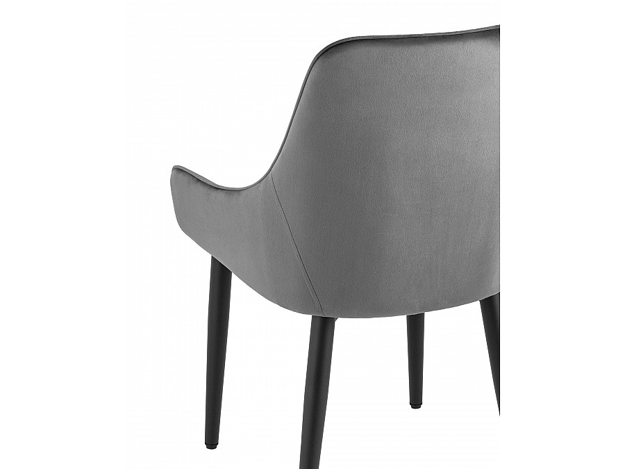 Стул Диана велюр серый 4 шт