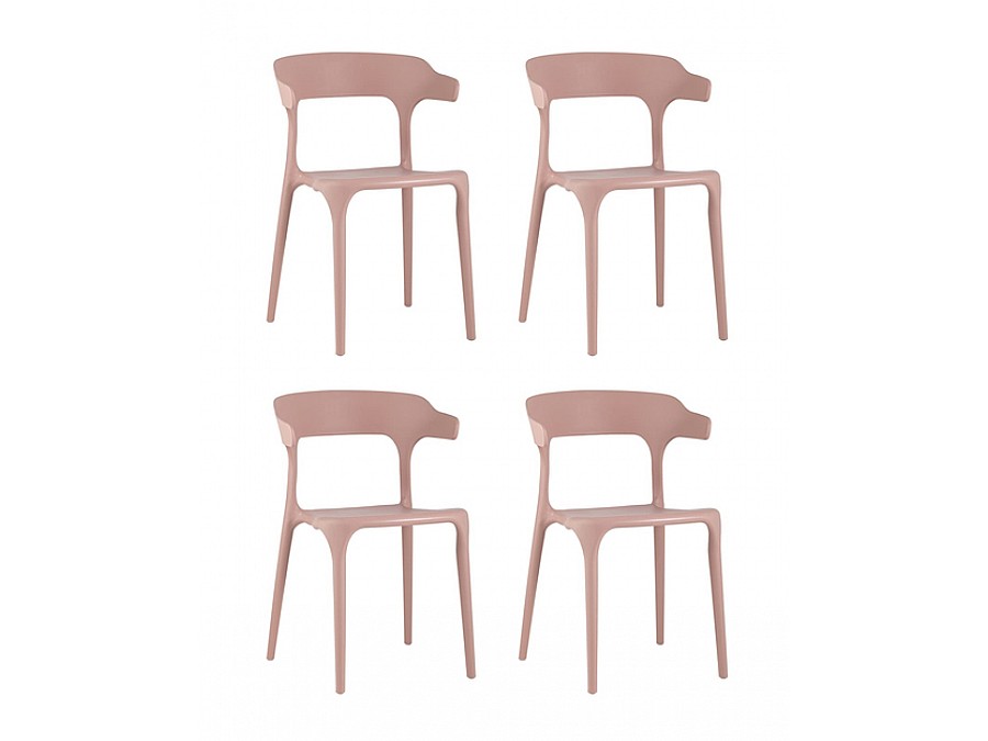 Стул Neo пластик пыльно-розовый 4 шт.