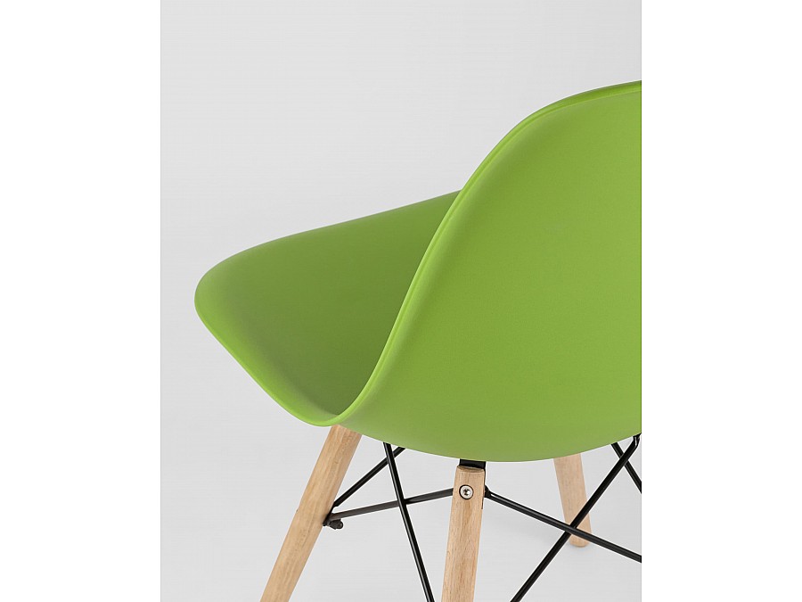 Стул Eames Style DSW зеленый x4 (разборный каркас)