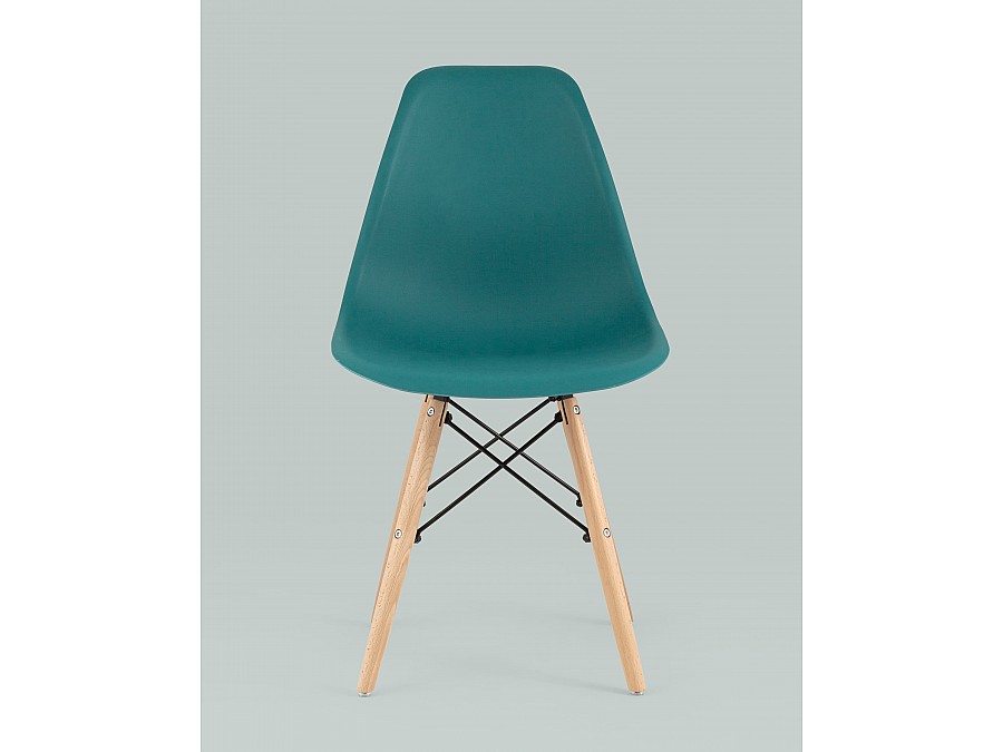 Стул Eames Style DSW темно-бирюзовый x4 (разборный каркас)