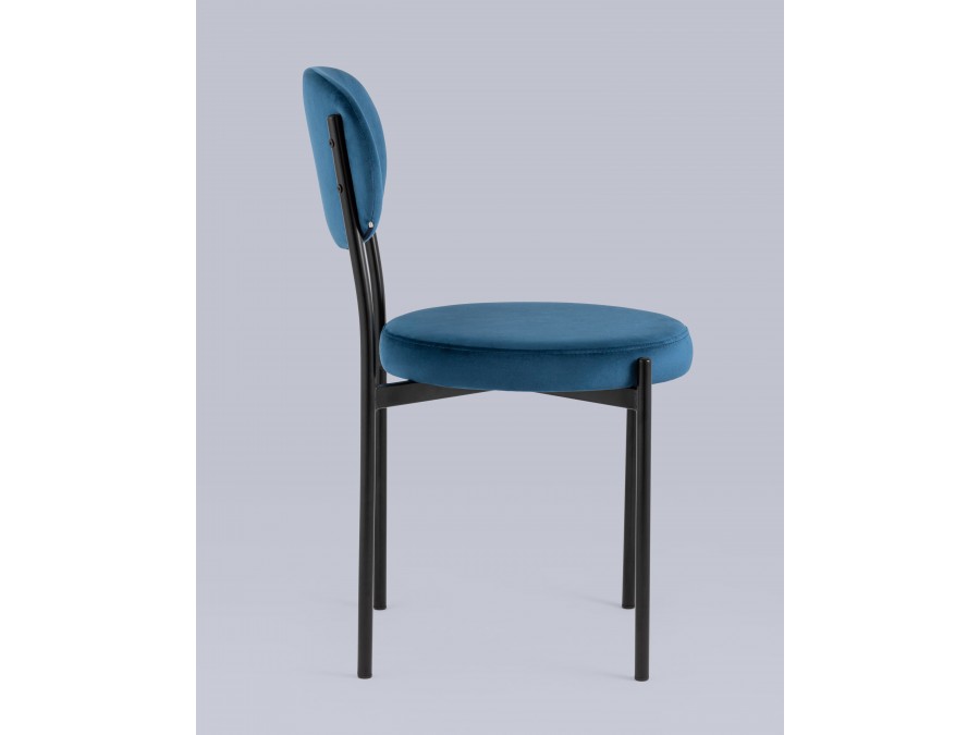 Стул Бриф NEW велюр синий 4 шт