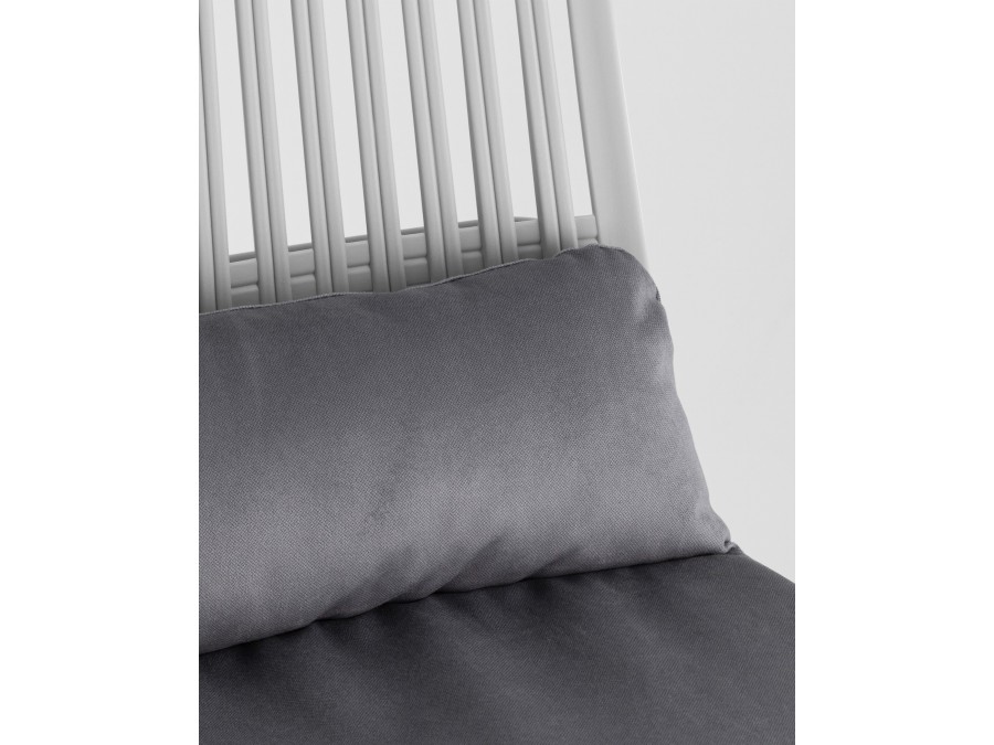 Стул Louran с подушкой серый 2 шт.