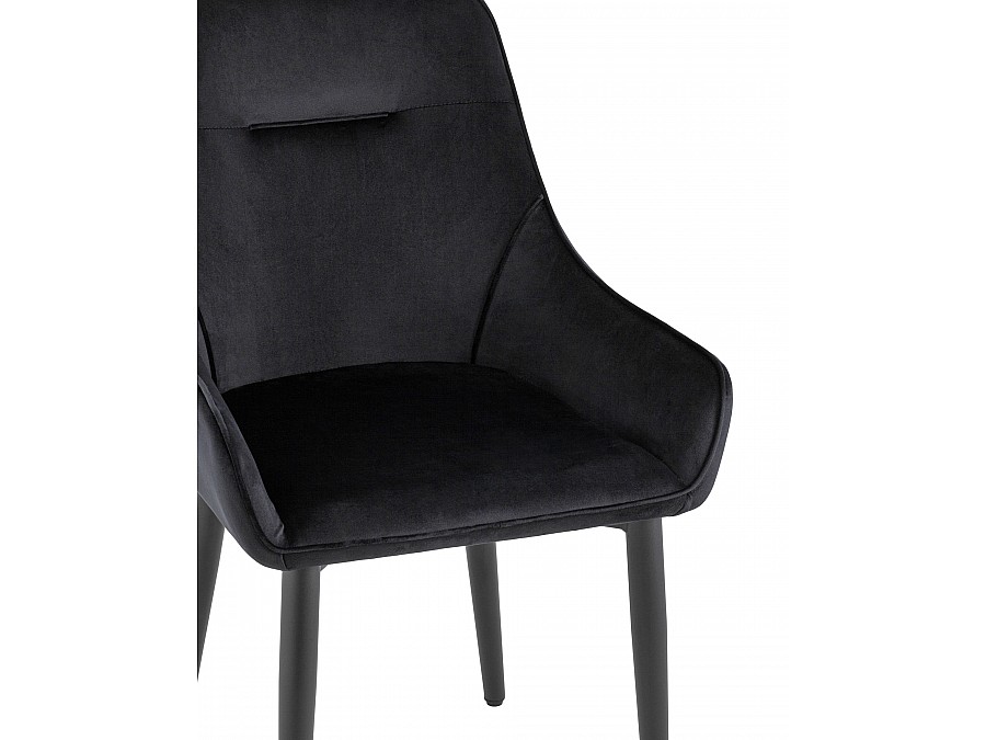 Стул Диана велюр черный 4 шт