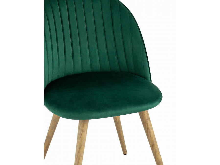 Стул Лион Страйпс велюр зеленый 4 шт