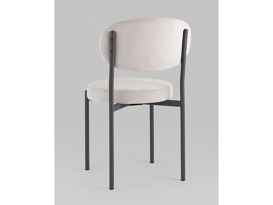 Стул Бриф SN велюр светло-серый каркас антрацитовый муар, 4шт./уп.