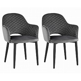 Стул Венера диамант NEW, велюр серый NP (набор 2 шт)