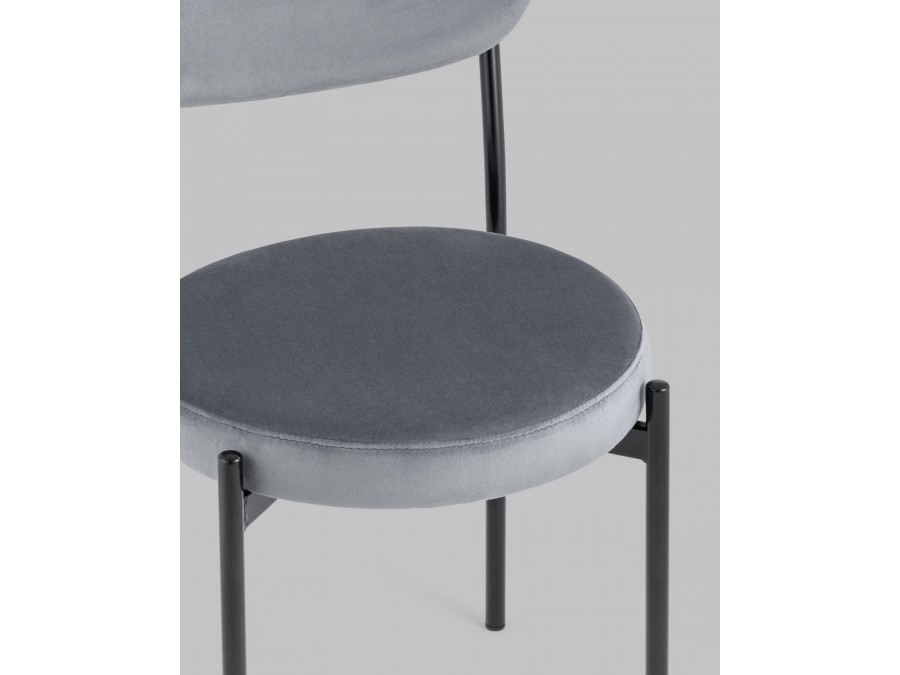Стул Бриф NEW велюр серый 4 шт