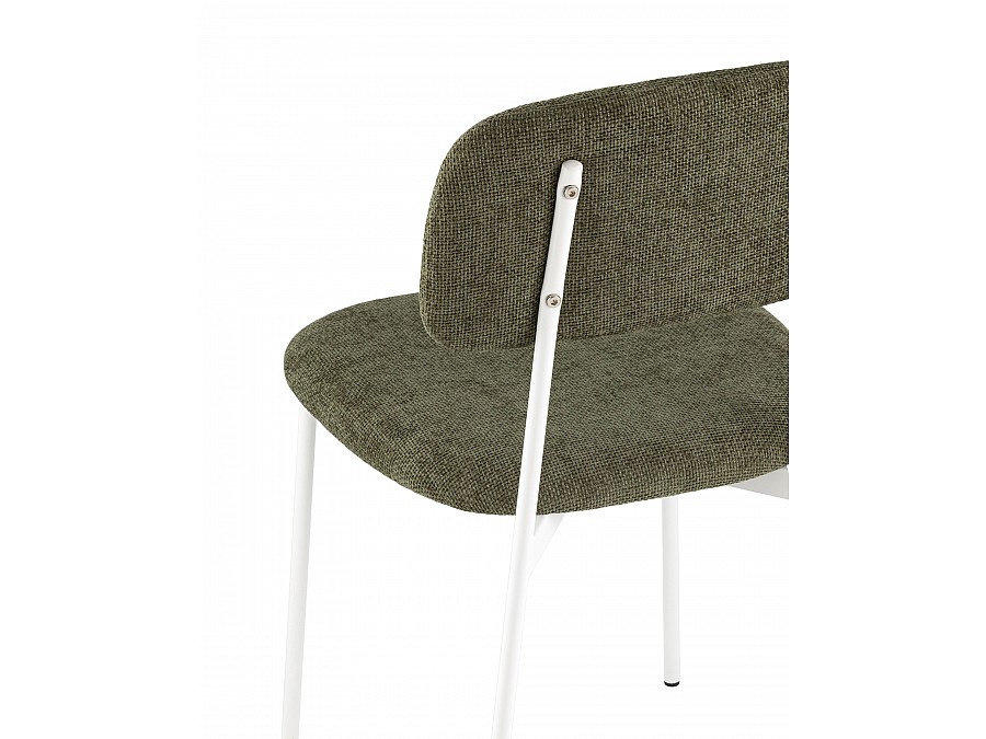 Стул Chao зеленый белые ножки 2 шт.