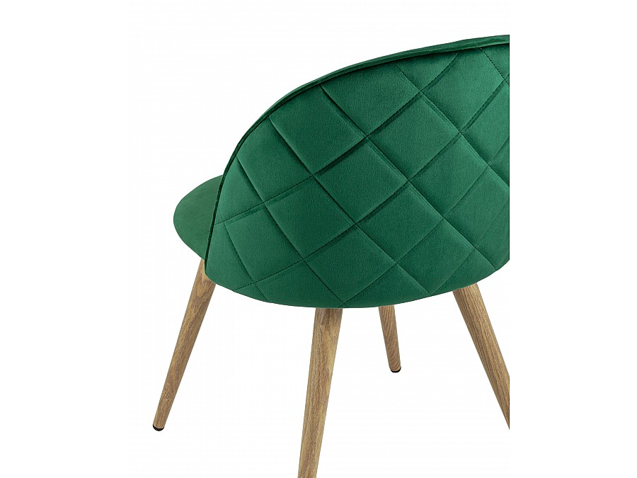 Стул Лион велюр с ромбами зеленый 4 шт