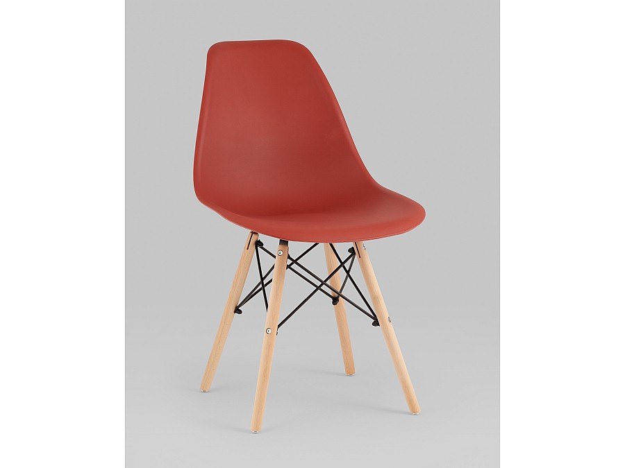 Стул Eames Style DSW терракотовый x4 (разборный каркас)
