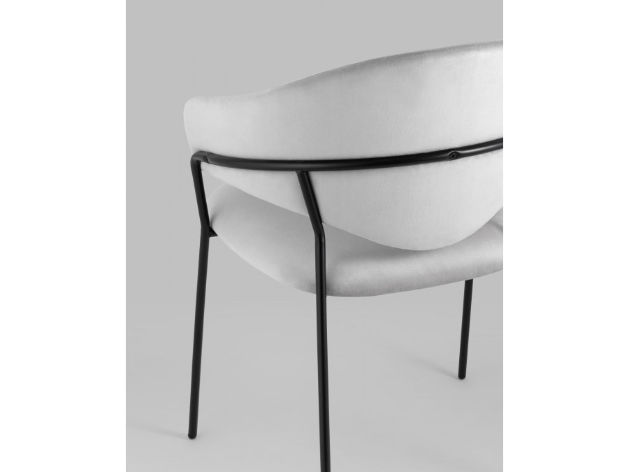 Стул Алексис велюр серый 2 шт