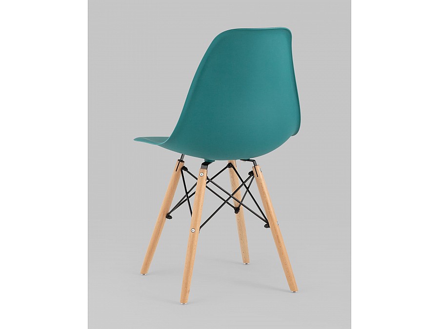 Стул Eames Style DSW темно-бирюзовый x4 (разборный каркас)