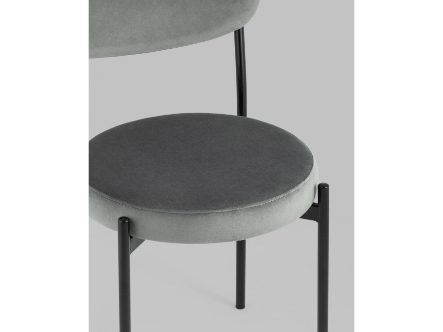 Стул Бриф NEW велюр тёмно-серый 4 шт