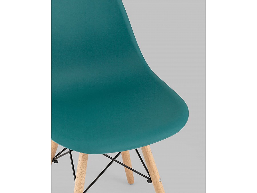 Стул Eames Style DSW темно-бирюзовый x4 (разборный каркас)
