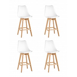 Стул барный FRANKFURT белый 4 шт