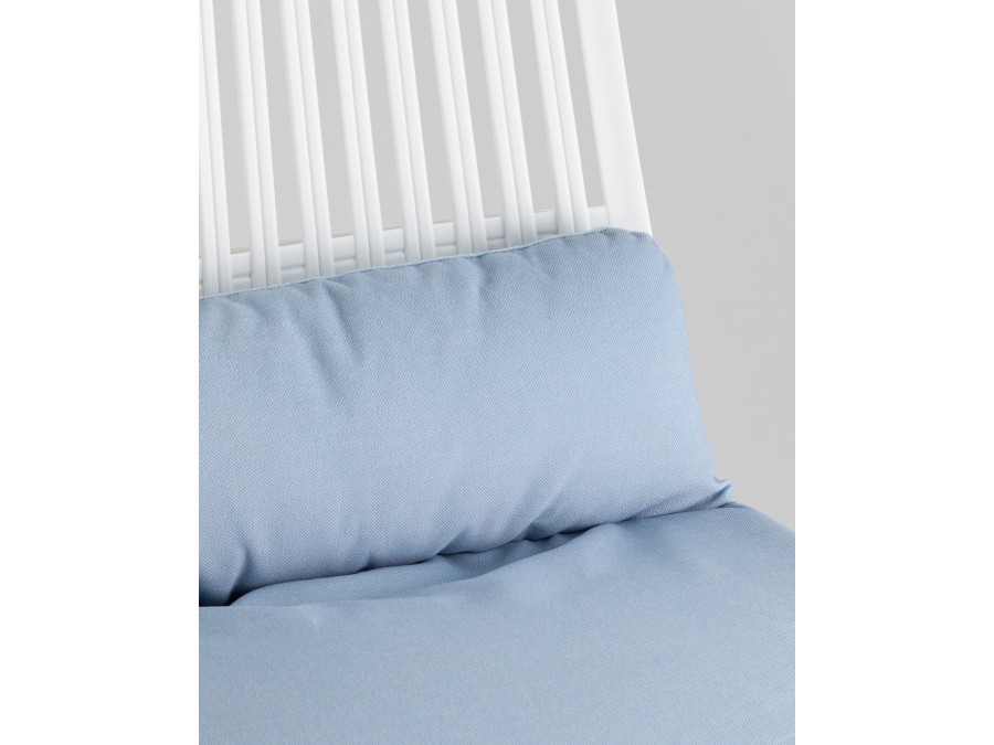 Стул Louran с подушкой белый 2 шт.