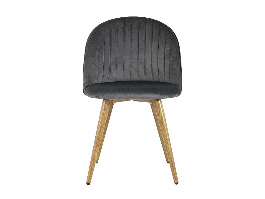 Стул Лион Страйпс велюр серый 4 шт
