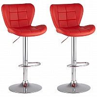 Стул барный ПОРШЕ красный NP (набор 2 шт)