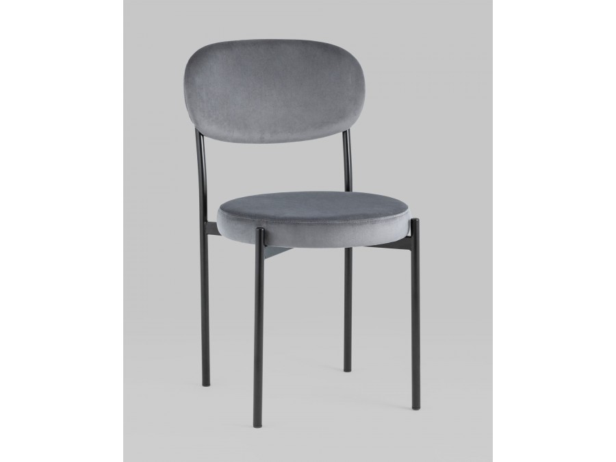 Стул Бриф NEW велюр серый 4 шт