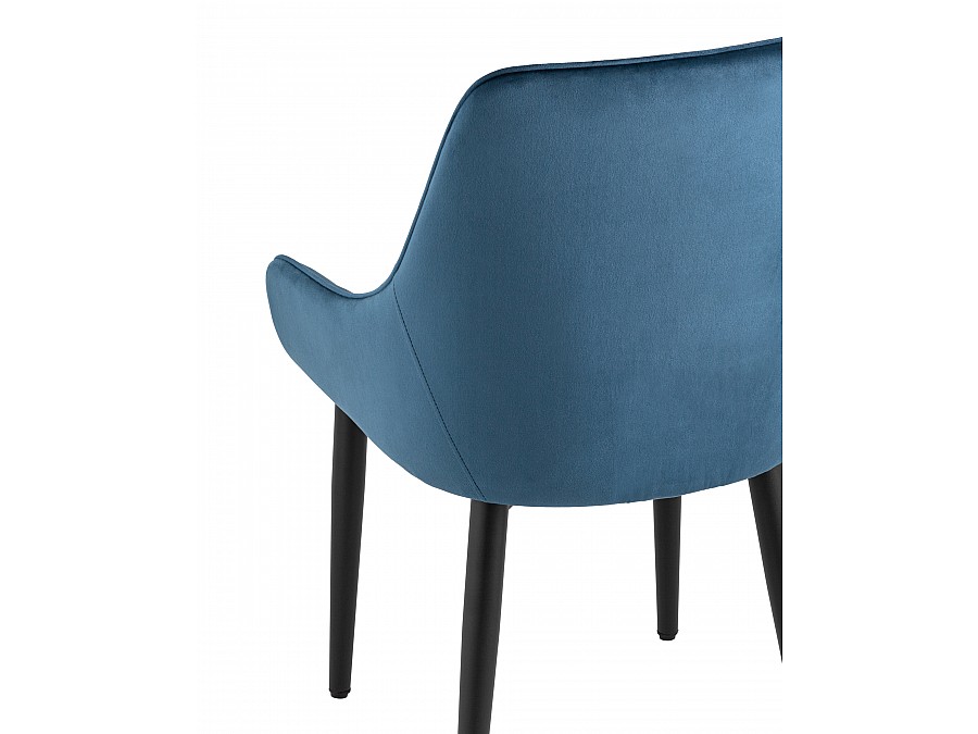 Стул Диана велюр сине-зеленый 4 шт