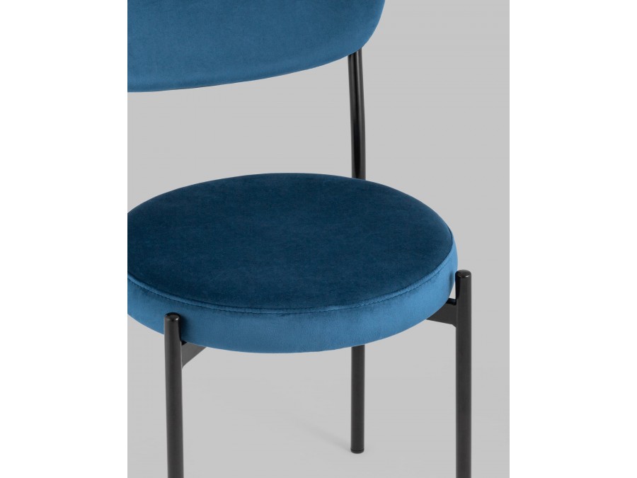 Стул Бриф NEW велюр синий 4 шт