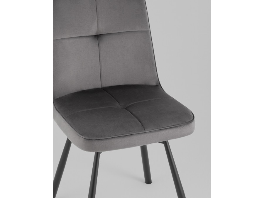 Стул Boun вращающийся велюр темно-серый 2 шт.