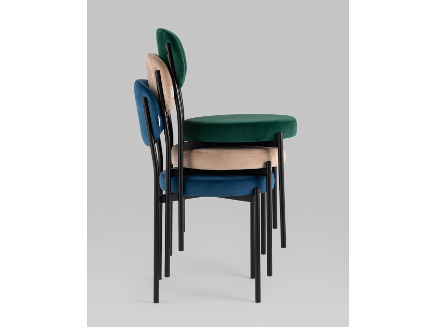 Стул Бриф NEW велюр серый 4 шт