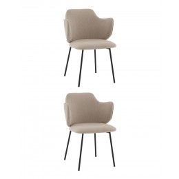 Стул Джиннет NEW велюр бежевый 2 шт.