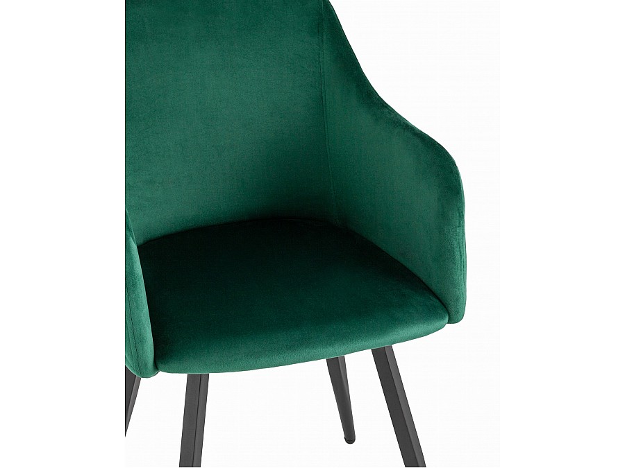 Стул Ника вращающийся велюр изумрудный 2 шт.