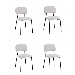 Стул Chao светло-серый черные ножки 4 шт.