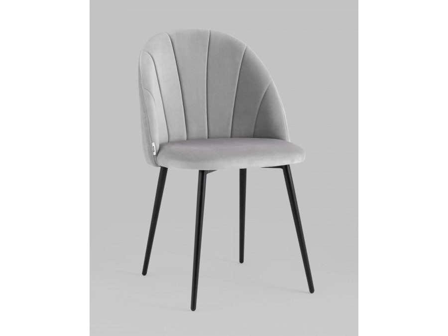 Стул Логан NEW велюр светло-серый 2 шт