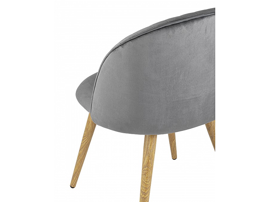 Стул Лион Страйпс велюр серый 4 шт