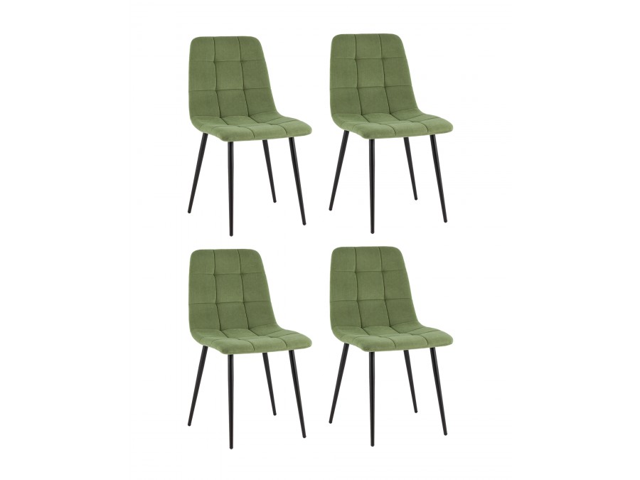 Стул Одди Original велюр пыльно-оливковый 4 шт.