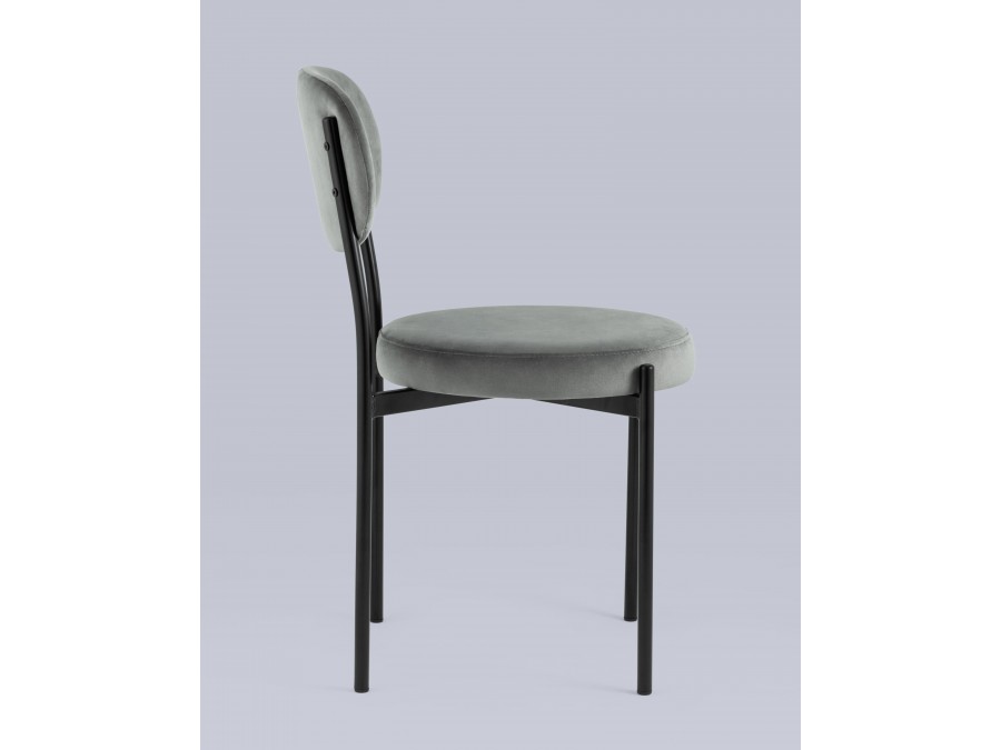 Стул Бриф NEW велюр тёмно-серый 4 шт